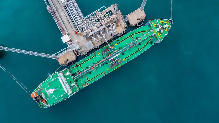 Offshore skib i havet