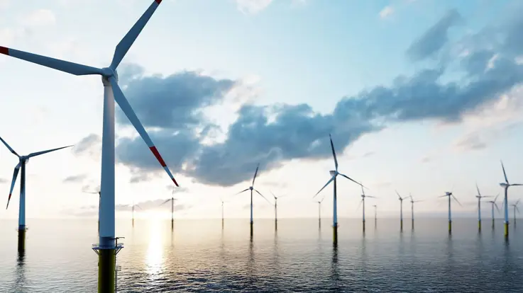 Vindmøllepark på havet