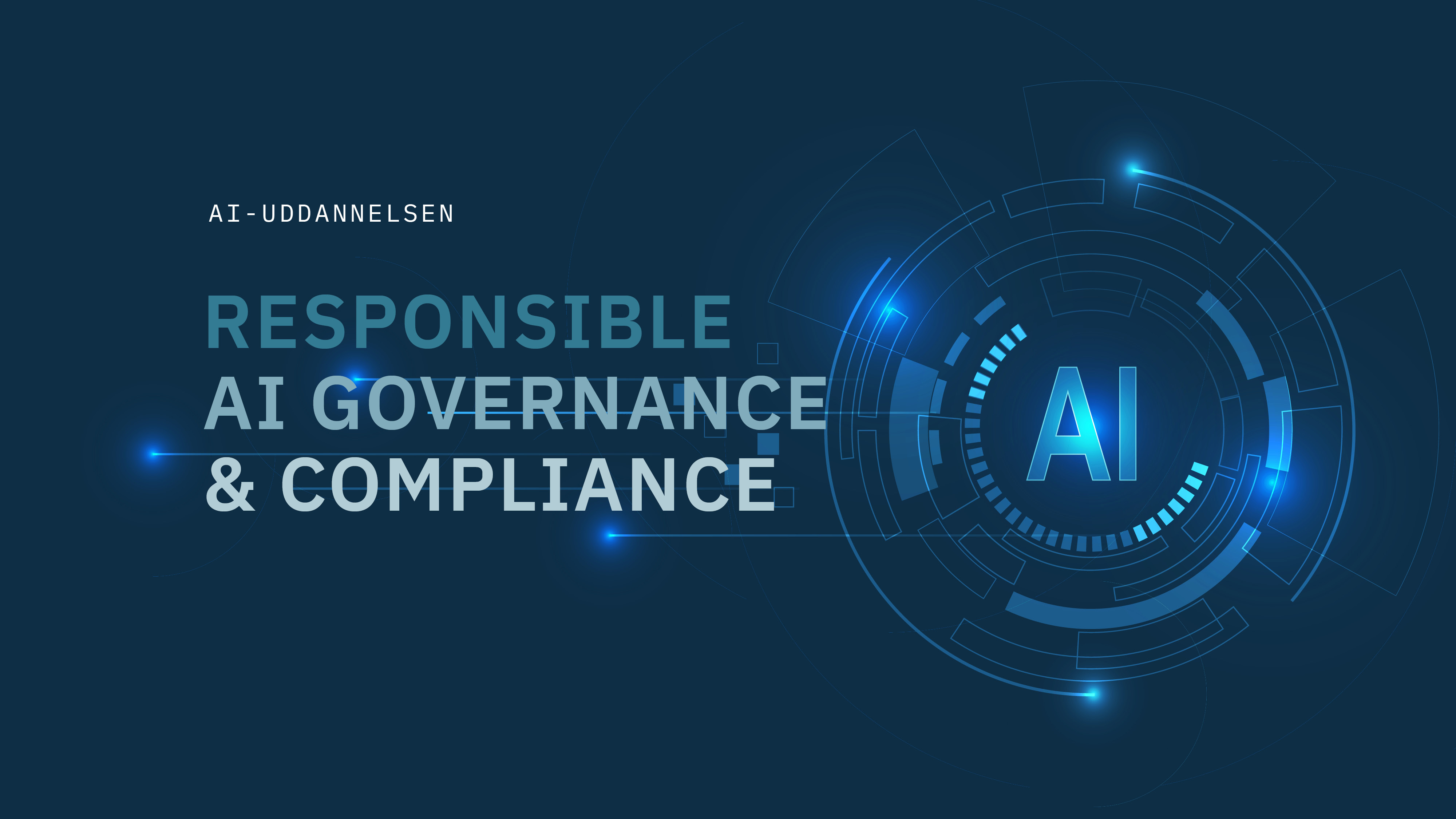 Grafik til AI-uddannelsen Responsible AI Governance and Compliance
